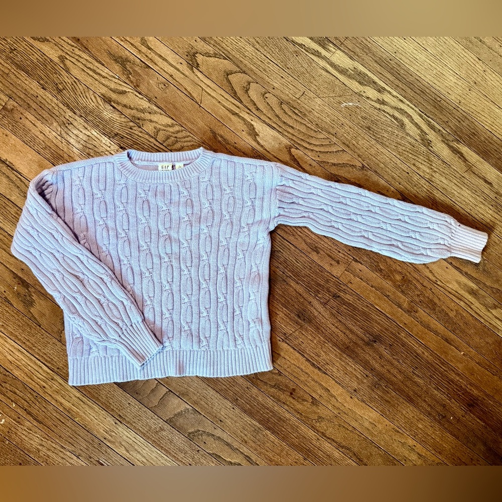 GAP Kid’s Purple Cable Knit Sweater